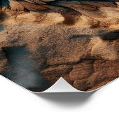 Flug durch den Sand der Zeit - Abstrakte Kunst Poster (Ecke)