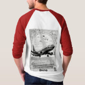 Flug durch die Zeit: T - Shirt Fluggeschichte (Rückseite)