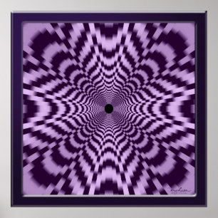 Flug durch einen gekrümmten Raum Poster