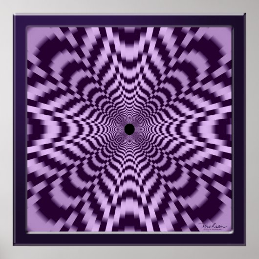 Flug durch einen gekrümmten Raum Poster (Vorne)