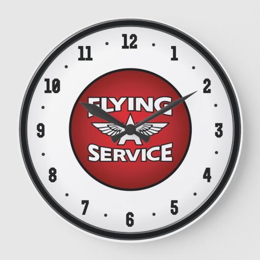 Flug einer Service-Gas-Uhr Große Wanduhr (Vorderseite)