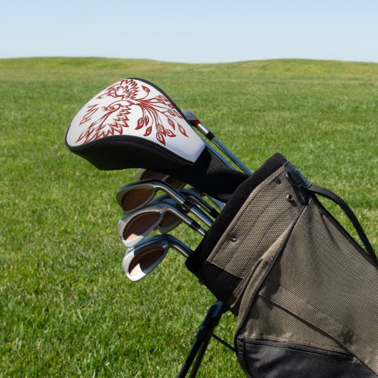 Flug eines Phoenix Silver Monogram Golf Headcover (In SItu)