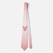 Flug eines Phönix Rot auf Rosa Krawatte (Vorderseite)
