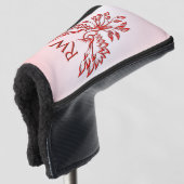 Flug eines Phönix-Rotes Monogramm Golf Headcover (3/4 Vorderseite)