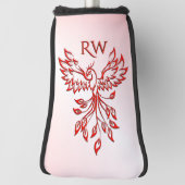 Flug eines Phönix-Rotes Monogramm Golf Headcover (Rotieren 90)