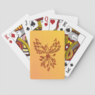 Flug eines Phönix Spielkarten