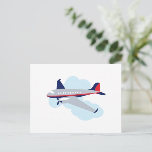 Flug-Flugzeug Postkarte (Stehend Vorderseite)