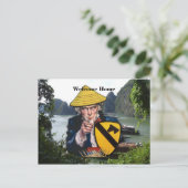 "Flug-Höhle 1. Kavallerieabteilung" Postkarte (Stehend Vorderseite)