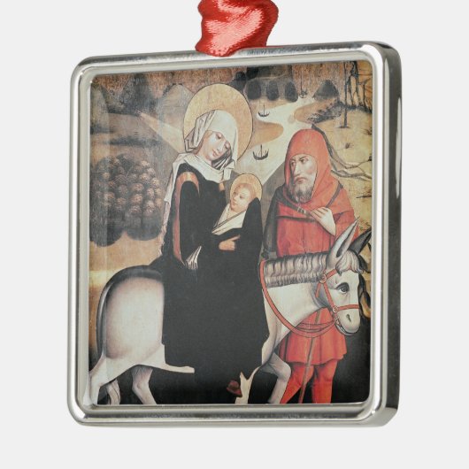 Flug in Ägypten Silbernes Ornament (Links)