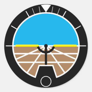 Flug-Instrumente Runder Aufkleber