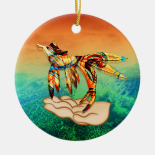 Flug Keramikornament