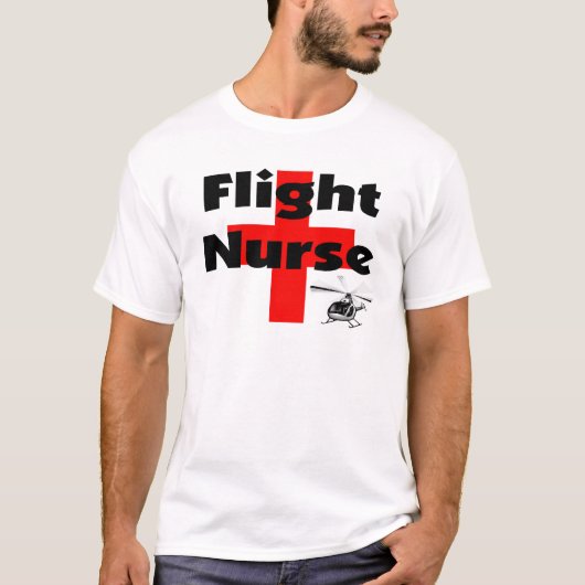 "Flug-Krankenschwester-" einzigartige T-Shirt (Vorderseite)