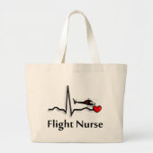 Flug-Krankenschwester QRS u. Hubschrauber-Entwurf Jumbo Stoffbeutel (Vorne)