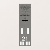 Flug-Lehrer-Visitenkarte Visitenkarten (Außenseite Aufgefaltet)