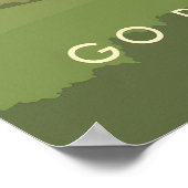 Flug mit Paramotor Reiseplakat Poster (Ecke)