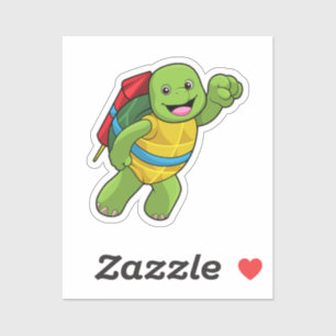 Flug mit Rakete Aufkleber