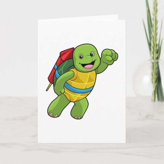 Flug mit Rakete Karte (Vorderseite)