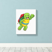 Flug mit Rakete Leinwanddruck (Insitu (Holzboden))