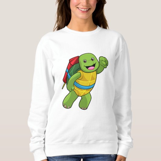 Flug mit Rakete Sweatshirt (Vorderseite)