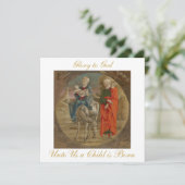 Flug nach Ägypten Christlicher Weihnachtsgruß Karte (Stehend Vorderseite)