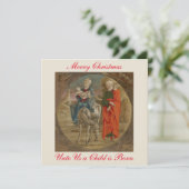 Flug nach Ägypten Christlicher Weihnachtsgruß Karte (Stehend Vorderseite)