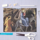 Flug nach Ägypten durch Fra Angelico Seidenpapier (Handwerk)