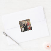 Flug nach Ägypten Quadratischer Aufkleber (Umschlag)