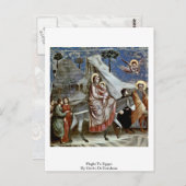 Flug nach Ägypten von Giotto Di Bondone Postkarte (Vorne/Hinten)