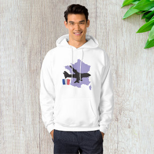 Flug nach Frankreich Hoodie
