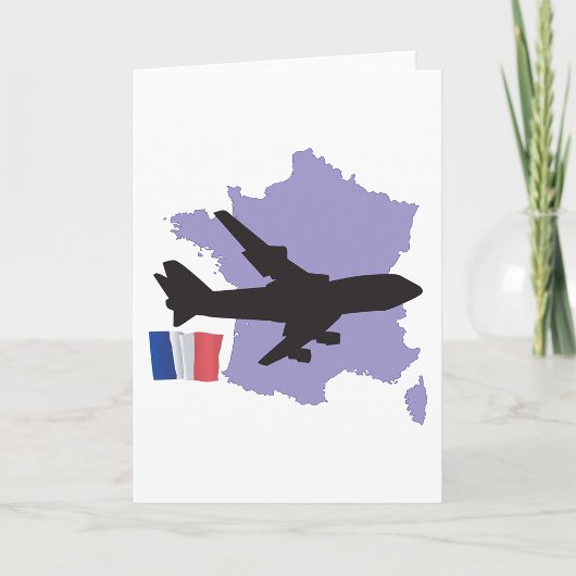 Flug nach Frankreich Karte