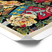 Flug nach Lyon Frankreich Vintage Travel Poster (Ecke)