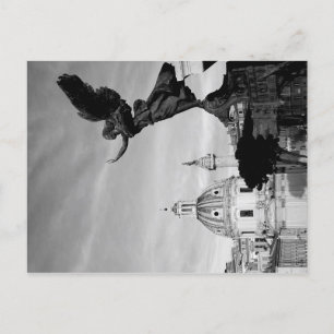 Flug nach Rom Einladungspostkarte