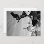 Flug nach Rom Einladungspostkarte (Vorne/Hinten)