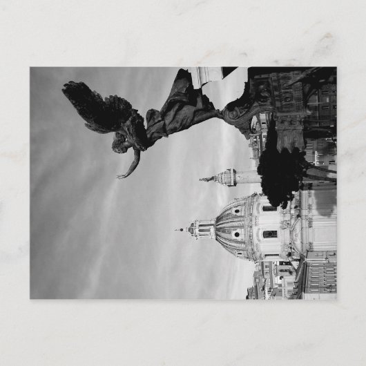 Flug nach Rom Einladungspostkarte (Vorderseite)