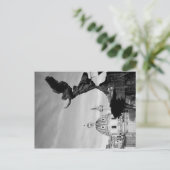 Flug nach Rom Einladungspostkarte (Stehend Vorderseite)