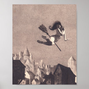 Flug nach Sabbat William Mortensen Poster