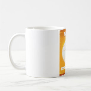 Flug nach Saudi-Arabien Vintage-Reiseposter Kaffeetasse