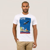 Flug nach Stockholm T-Shirt (Vorne ganz)