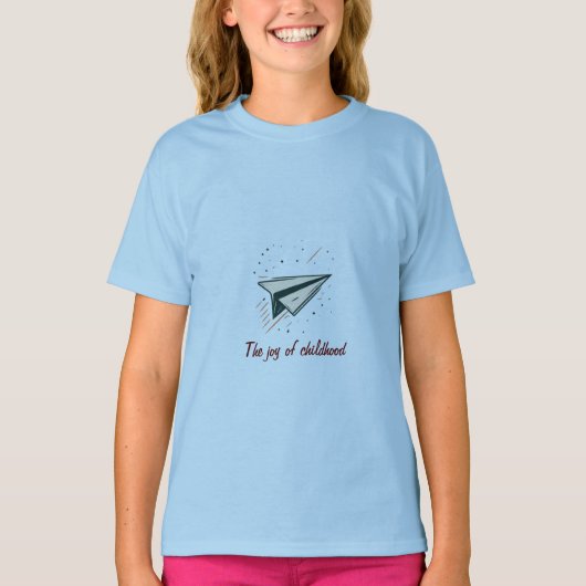 Flug nehmen: Das Papierflugzeug T-Shirt (Vorderseite)