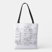 Flug-Plan Apollo 11 Tasche (Rückseite)