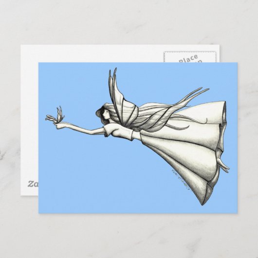 Flug Postkarte (Vorne/Hinten)