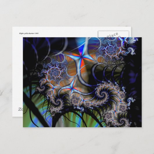 Flug Postkarte (Vorne/Hinten)