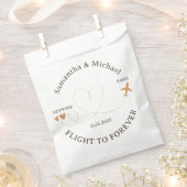 Flug Reise vorbereiten Geschenk Hochzeit Geschenktütchen (Ausgeschnitten)
