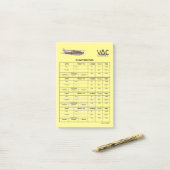 Flug Rekord-N777WL Posten-it® merkt 4 x 6 Post-it Klebezettel (Auf Schreibtisch)