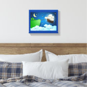 Flug Schiff bei der Anlandung Leinwanddruck (Insitu (Schlafzimmer))