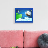 Flug Schiff bei der Anlandung Leinwanddruck (Insitu (Wohnzimmer))