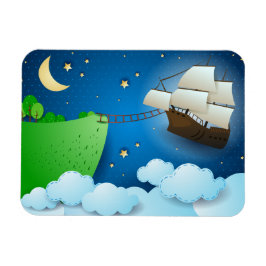 Flug Schiff bei der Anlandung Magnet