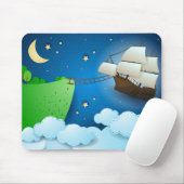 Flug Schiff bei der Anlandung Mousepad (Mit Mouse)