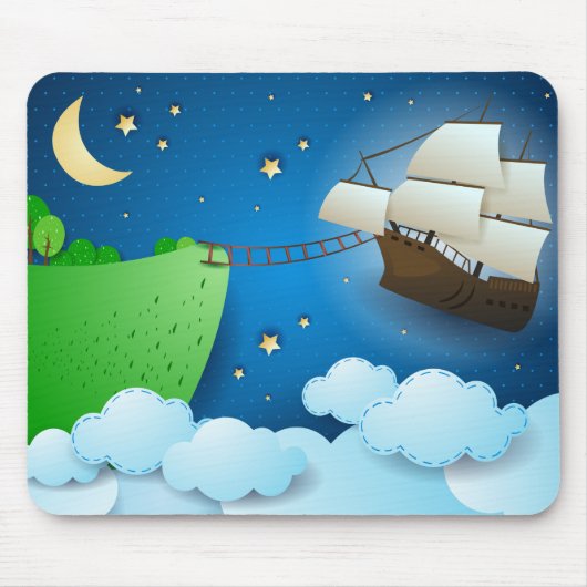 Flug Schiff bei der Anlandung Mousepad (Vorne)