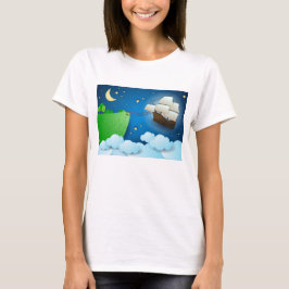 Flug Schiff bei der Anlandung T-Shirt